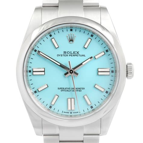 rolex oyster perpetual 31mm blu|rolex oyster perpetual 41 tiffany.